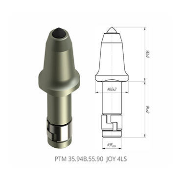 掘進(jìn)機(jī)截齒PTM 35.94B.55.90 JOY 4LS